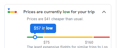 GoogleFlights Price comparison